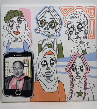 Canvastavla - Signerad