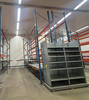 Cirka 100 meter pallställage