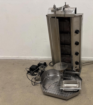 Kebabgrill Potis RS-GD4-S inkl. kebab kniv, gas och elektrisk
