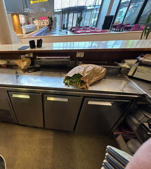 Kylbänk inkl. diskbänk