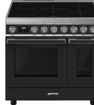 Induktionsspis Smeg 90x60 cm, Antracit, Portofino CPF92IMA