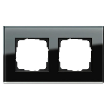 10 st. Täckram 2-facks Gira, Esprit, glas svart