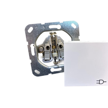 10 ST. ELUTTAG JORDAT MED TÄCKLOCK GIRA, SYSTEM 55 PETSKYDD, KRITVIT