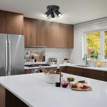 4 ST. TAKLAMPA GELIA ÄLÖ RONDELL 3 SPOT SVART