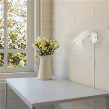 4 ST. VÄGGLAMPA SÖDERÖRA DIMBAR VÄGGLAMPA VIT