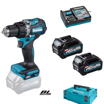 Borrskruvdragare Makita, DF002GD201 inkl. 2 st. 2,5Ah batterier, snabbladdare och förvaringsväska