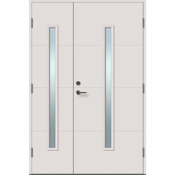 PARDÖRR SOLID ELEMENTS VÄXJÖ 14X21 VIT PARDÖRR HÖGER