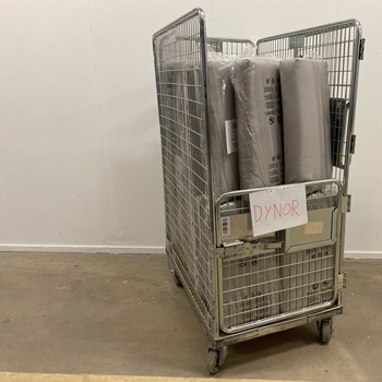 Parti med dynor till utemöbler, ljusgrå