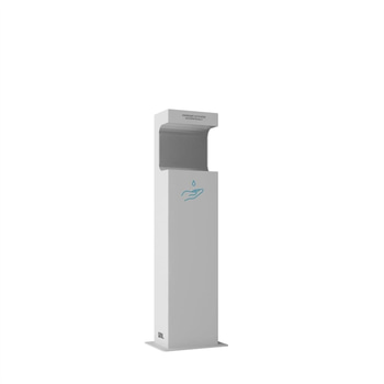 Automatisk Handspritstation QBL – Beröringsfri Golvmodell – Vit
