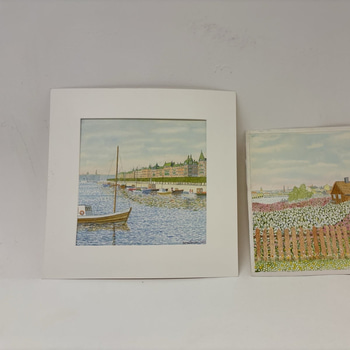 2 st. Tavlor av Denes perger