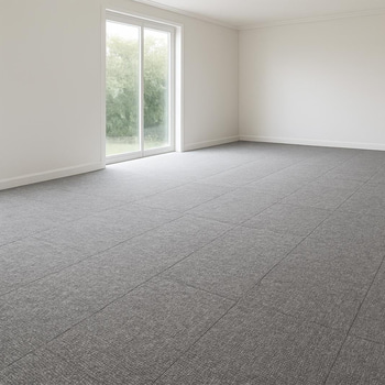 100 m² textilmattor, grå, NY