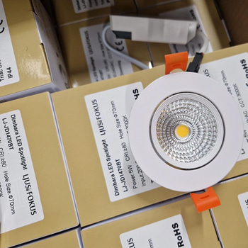 Led spotlight för infällnad, 50 st, 3000k
