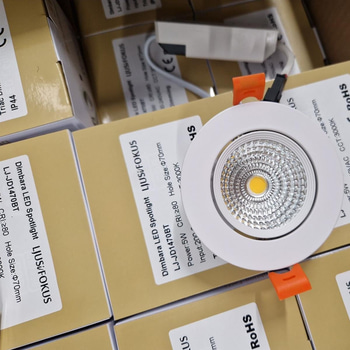 Led spotlight för infällnad, 50 st, 3000k - Fri frakt