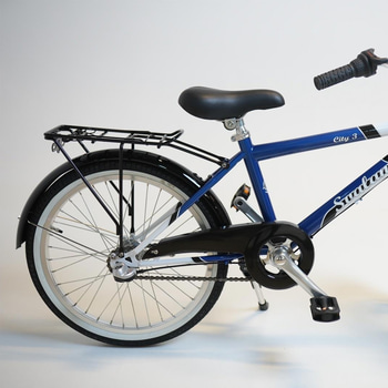 Cykel Svalan, City3, hjul 20 tum, ram 10 tum, vit/blå