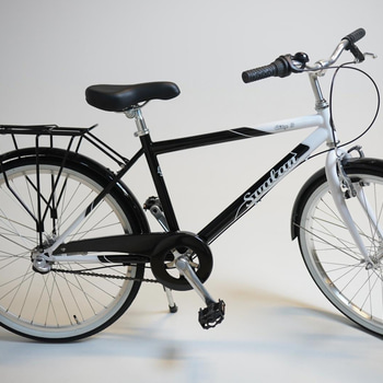 Cykel Svalan, City3, hjul 24 tum, ram 14 tum, vit/svart