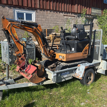 Minigrävare Hanix inklusive släpkärra, rep.objekt