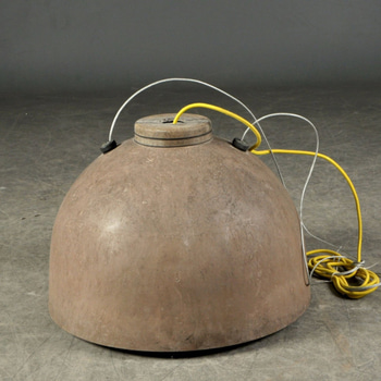 2 st gatulampor, Københavnerlampen, ca 40 cm, patina, originalsockel E40