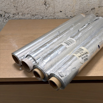 Aluminiumfolie, 4 rullar, 0,45 x 150 m, 14 my