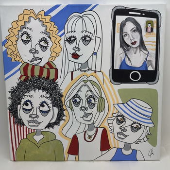 Canvastavla - Signerad