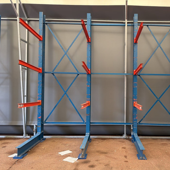 4 sektioner Grenställ, blå & orange