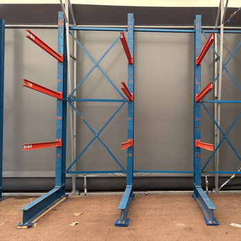 4 sektioner Grenställ, blå & orange