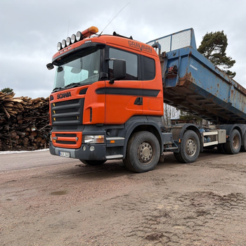Tippbil Scania R500 8x4, 2006, ink Tippkärra – Fullt ekipage