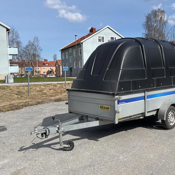 Obromsad släpvagn med kåpa Tiki CS350 | 750 kg | 2021