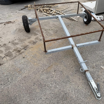 Vagn till IBC TANK 1000 liter hemmabygge