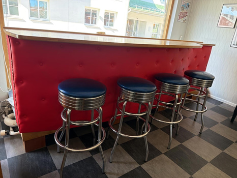 Bardisk med barpallar