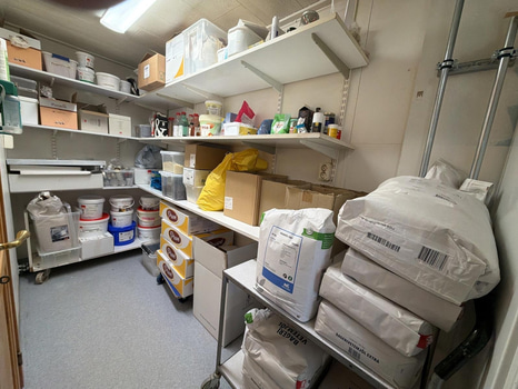 Råvaror i torrförråd