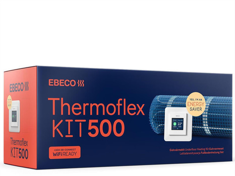 VÄRMEKABELMATTA KIT EBECO, 2.1 M2, THERMOFLEX KIT 500 250W