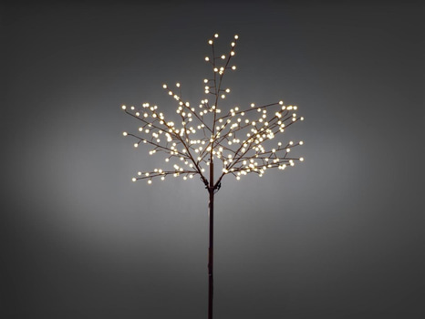 LJUSTRÄD KONSTSMIDE, VARMVIT LED, 250 CM, BRUNT