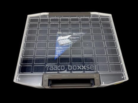 SORTIMENTBOX RAACO, BOXXSER 80, 8X8-0 MÖRKBLÅ/GRÅ