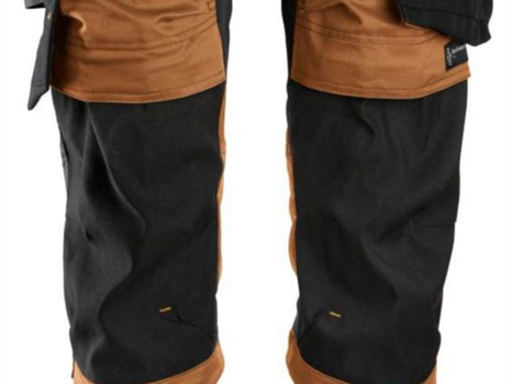 PIRATBYXA SNICKERS 6142 KHAKI/SVART STRETCH AW HF STL. 112