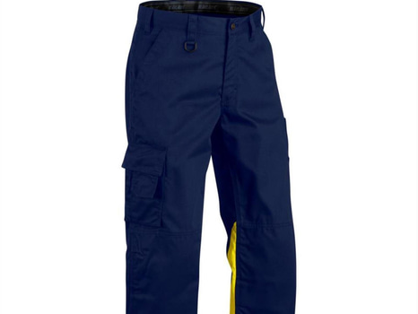 MIDJEBYXA BLÅKLÄDER MARIN/GUL VARSEL KL 1 STL. C52