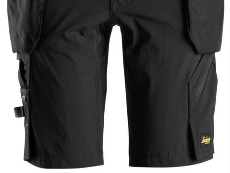 ARBETSSHORTS SNICKERS 6108 SVART, LW HF, STL. 62