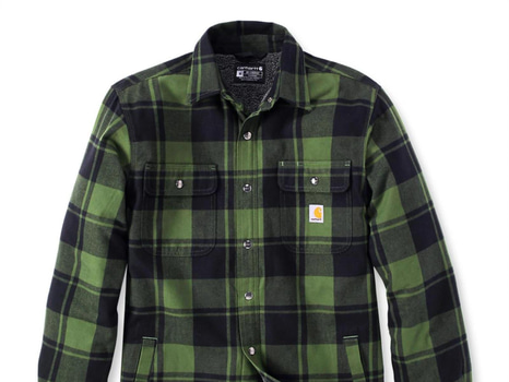 SKJORTA CARHARTT 101939GD3, GRÖN/SVART STL. L
