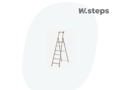 TRAPPSTEGE W.STEPS, 55P, MED CERTIFIERAT ALUMINIUM