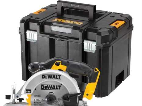 CIRKELSÅG DEWALT DCS391NT, 18V XR SOLO TSTAK. 165MM, ANVÄND PRODUKT
