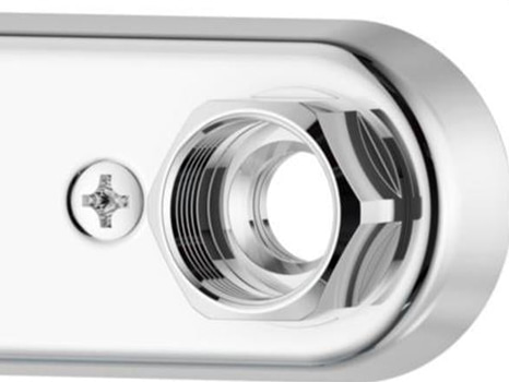 BLANDARFÄSTE FMM 160 c/c 15 pex, krom oval blyfri