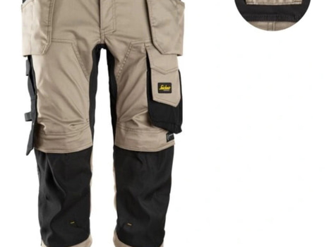 PIRATBYXA SNICKERS, 6142 KHAKI/SVART, STRETCH AW HF, STL. 56