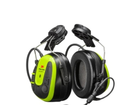 (NY) HÖRSELKÅPA PELTOR WS ALERT X, HJÄLMFÄST MRX21P3E4WS6 APP GUL