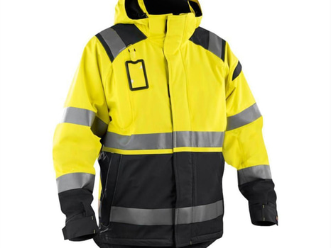 SKALJACKA BLK 4987-1987 GUL/SVART VARSEL KL 3 STL. XS