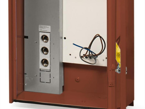 MÄTARSKÅP GARO FASAD RÖD, GUM-L 1-25 FA