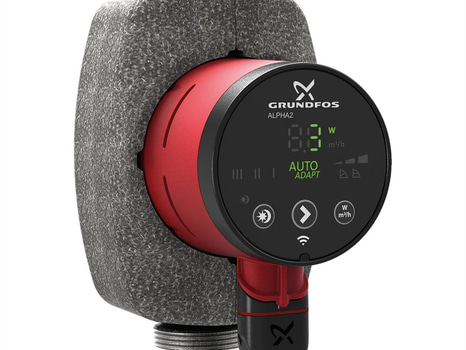 TAPPVARMVATTENPUMP GRUNDFOS, ALPHA2 25-80 N 180