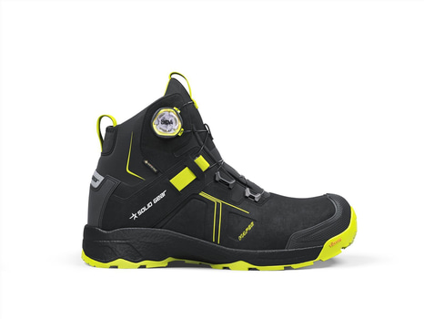 SKYDDSKÄNGA SOLID GEAR, VAPOR 3, SVART/GRÖN STL. 46