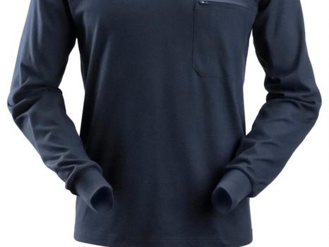 LÅNGÄRMAD T-SHIRT SNICKERS, 2460-9500, PROTEC, MARIN, STL. L