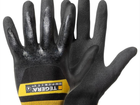 5 ST. PAR HANDSKE TEGERA INFINITY 8803R, NITR DUBBELDOPP TÄT KNOGAR 11