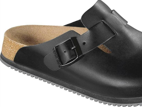 SANDAL BIRKENSTOCK BOSTON SL, SVART NORMAL LÄST STL. 44