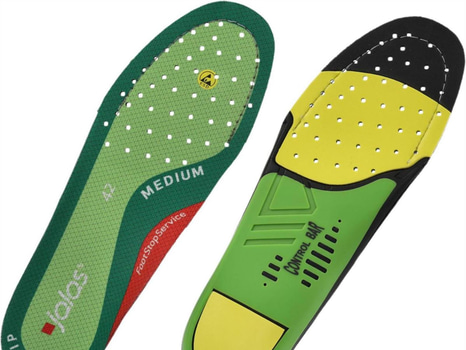 2 ST. INLÄGGSSULA JALAS 8710M MEDIUM ARCH MEDIUMHÖGT FOTVALV STL. 45